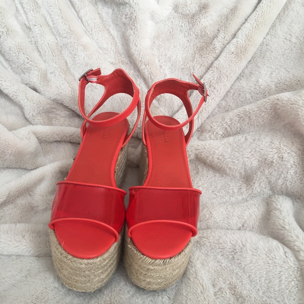 Clear Espadrille sandals